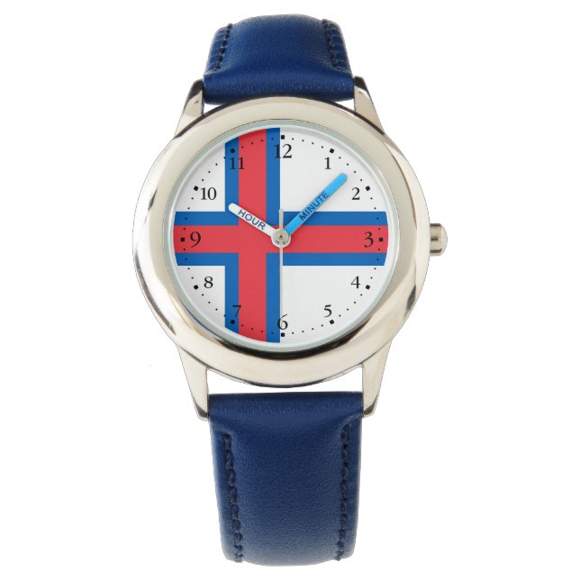 Montre Drapeau des îles Féroé (devant)
