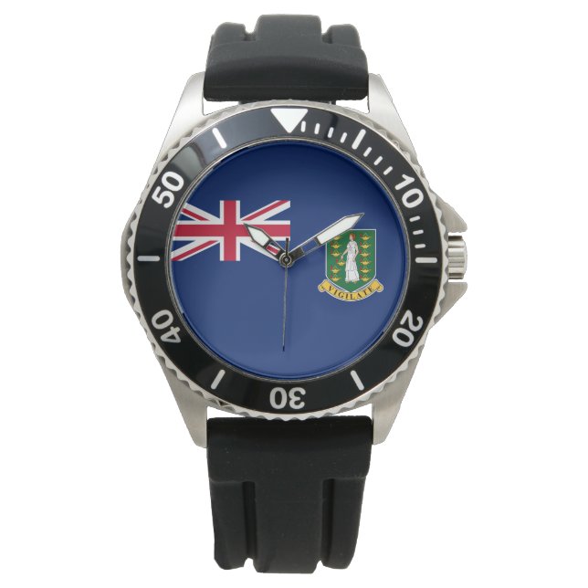 Montre Drapeau des îles Vierges britanniques (BVI) (devant)