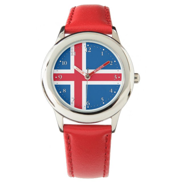 Montre Drapeau d'Islande (devant)