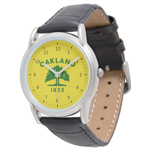 Montre Drapeau d'Oakland, Californie (Incliné)