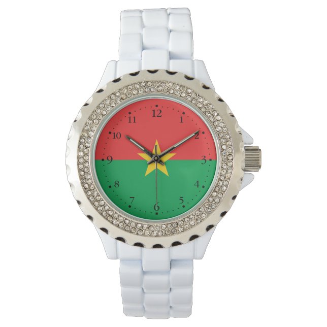 Montre Drapeau du Burkina Faso patriotique (devant)
