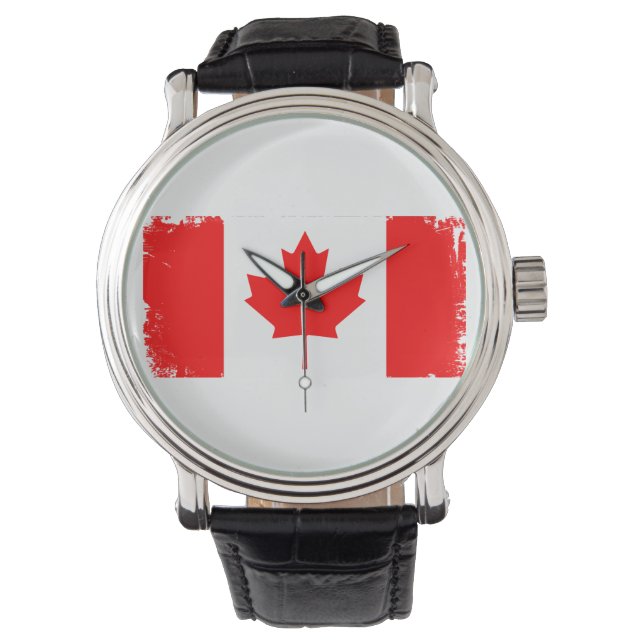 Montre Drapeau du Canada en détresse  (devant)