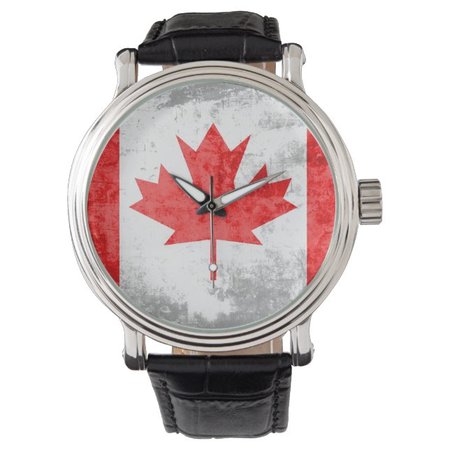 Montre Drapeau du Canada Vintage 2 (devant)