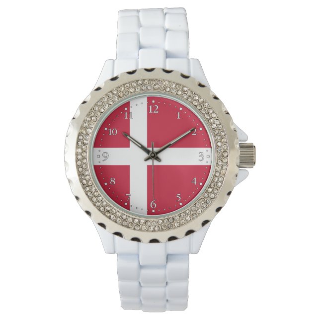 Montre Drapeau du Danemark (devant)
