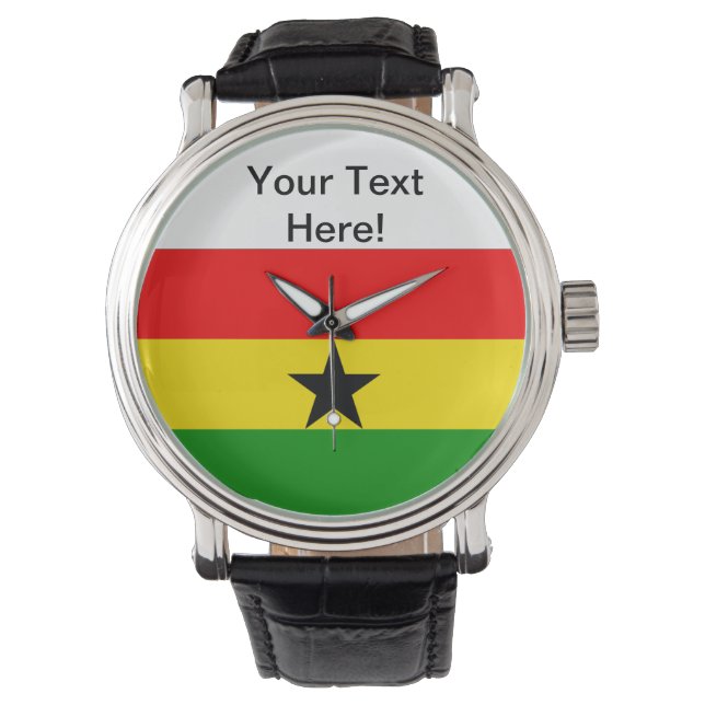 Montre Drapeau du Ghana (devant)