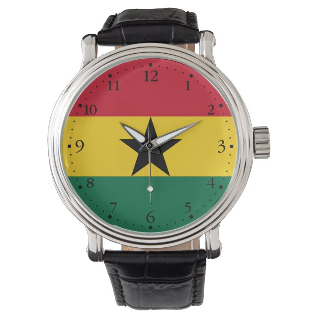 Montre Drapeau du Ghana (devant)
