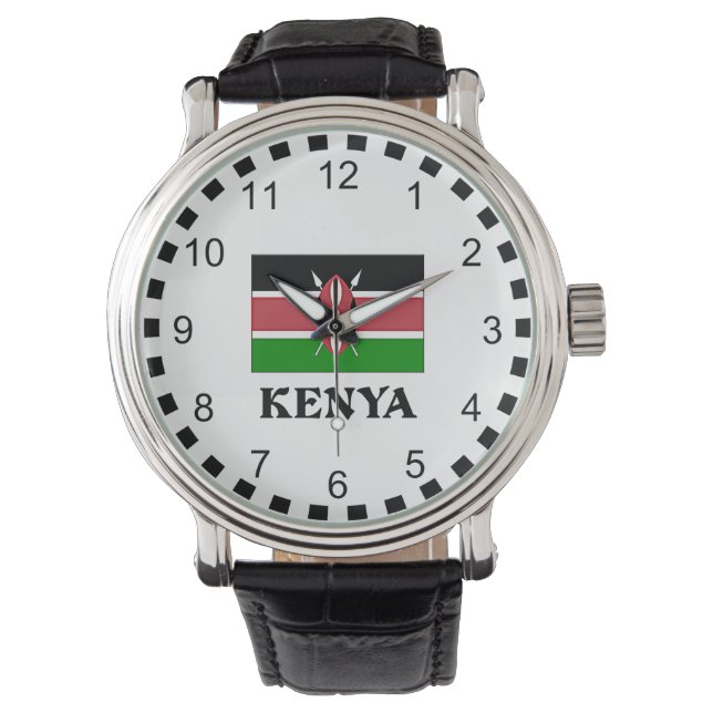 Montre Drapeau du Kenya (devant)
