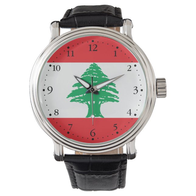 Montre Drapeau du Liban (devant)