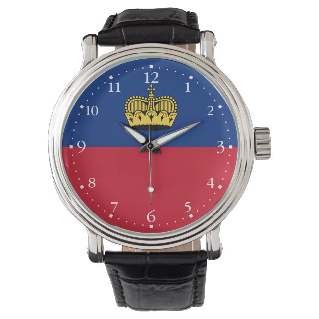 Montre Drapeau du Liechtenstein (devant)