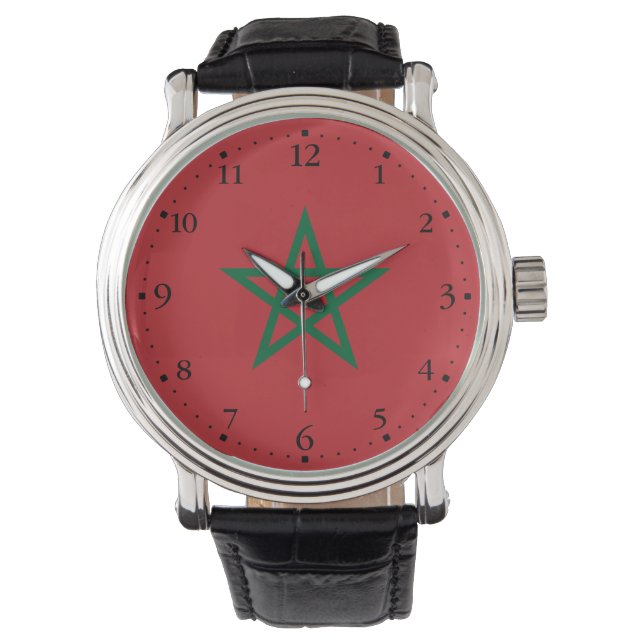 Montre Drapeau du Maroc (devant)
