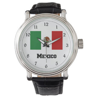 Montre Drapeau du Mexique Grande horloge