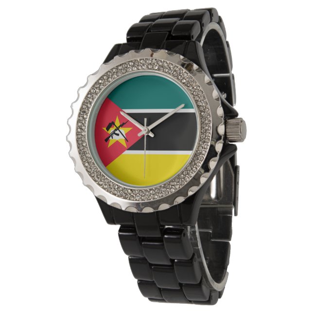 Montre Drapeau du Mozambique (Incliné)