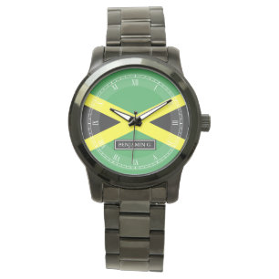 Montre Drapeau du nom de coutume de la Jamaïque