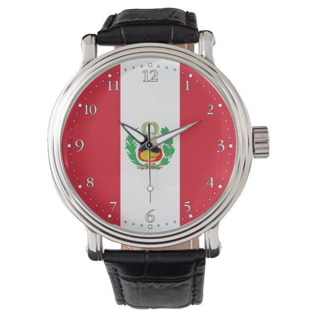 Montre Drapeau du Pérou (devant)