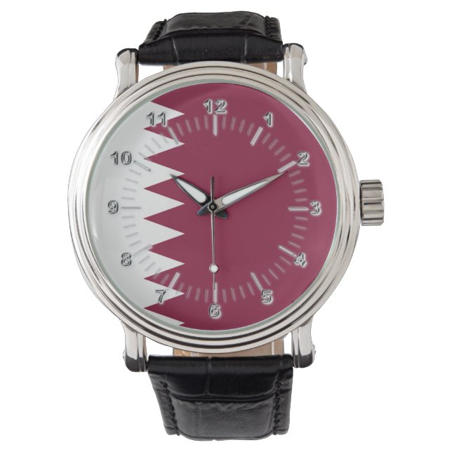 Montre Drapeau du Qatar (devant)