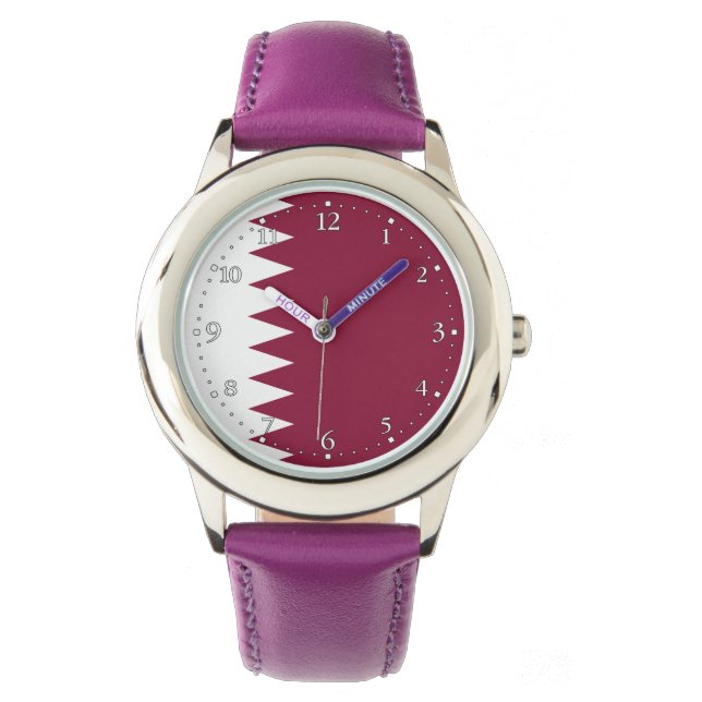 Montre Drapeau du Qatar (devant)