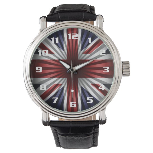 Montre Drapeau du Royaume-Uni incroyable L'union Jack Coo (devant)
