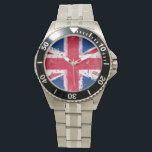 Montre Drapeau du Royaume-Uni ou de l'Union Jack<br><div class="desc">Drapeau du Royaume-Uni ou de l'Union Jack</div>