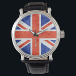 Montre Drapeau du Royaume-Uni Vintage 2<br><div class="desc">Drapeau du Royaume-Uni Vintage. Le design est disponible sur d'autres produits.</div>