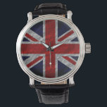 Montre Drapeau du Royaume-Uni Vintage 3<br><div class="desc">Drapeau du Royaume-Uni Vintage. Le design est disponible sur d'autres produits.</div>