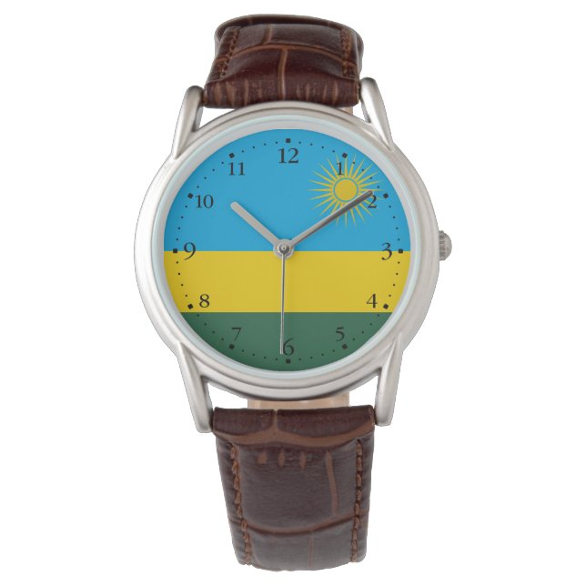 Montre Drapeau du Rwanda (devant)
