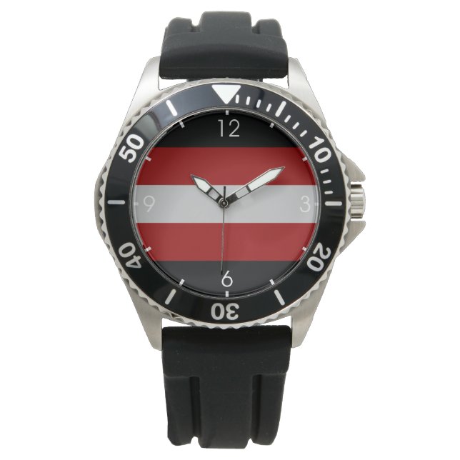 Montre Drapeau du satanisme (devant)