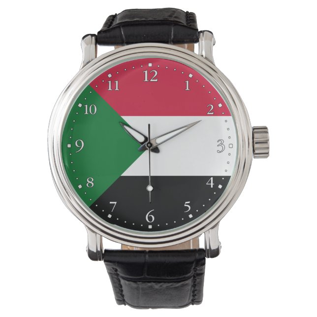 Montre Drapeau du Soudan (devant)