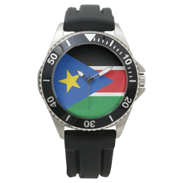 Montre Drapeau du Soudan du Sud (Afrique) (devant)