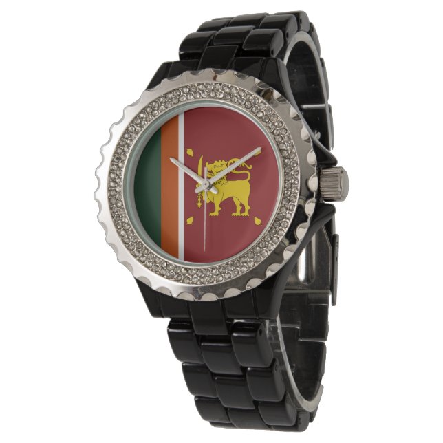 Montre Drapeau du Sri Lanka (Incliné)