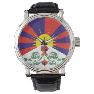 Montre Drapeau du Tibet libre