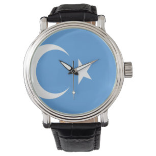 Montre Drapeau du Turkestan oriental Ouyghur