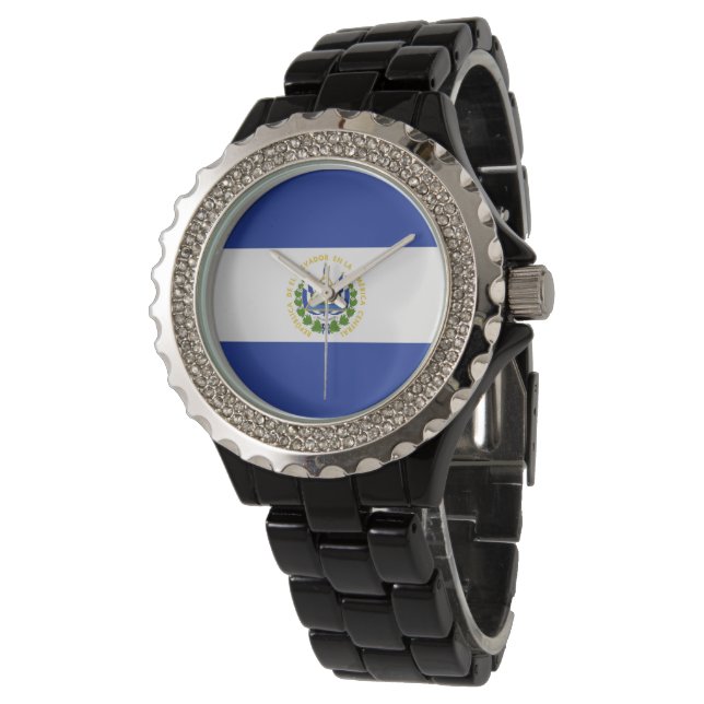 Montre Drapeau El Salvador (Incliné)