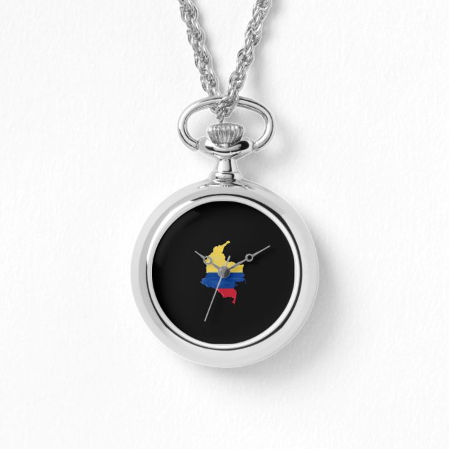 Montre Drapeau et carte de la Colombie (Recto)