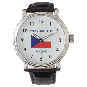 Montre Drapeau et devise de la République tchèque