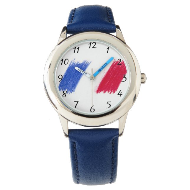 Montre drapeau français (devant)