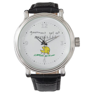 Montre Drapeau Gadsden Gouvernement dehors REE SNEKDROITE