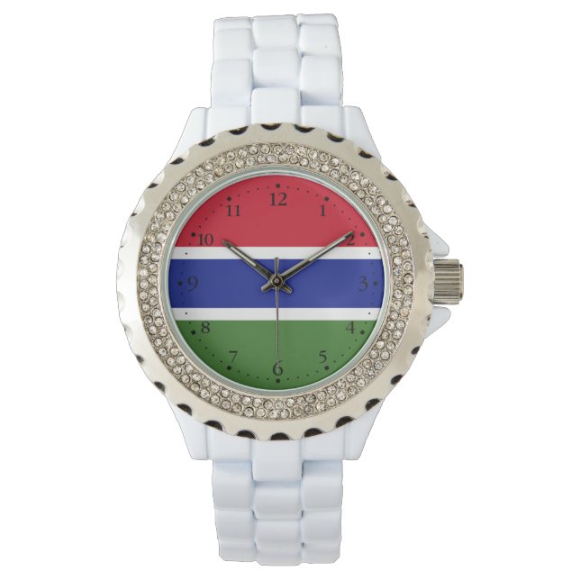 Montre Drapeau Gambie (devant)