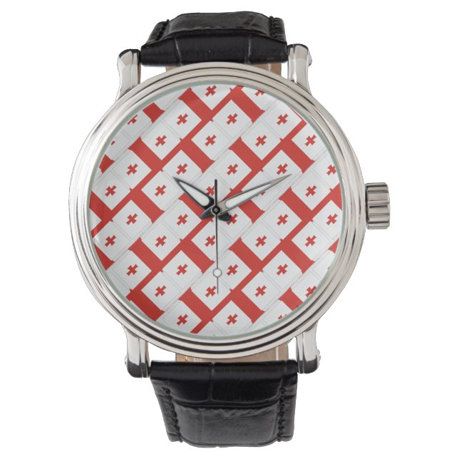Montre Drapeau Georgia Sakartvelo motif (devant)