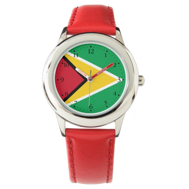 Montre Drapeau Guyana (devant)