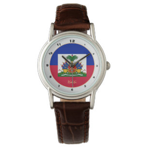 Montre Drapeau haïtien & Haïti tendance mode / design mon