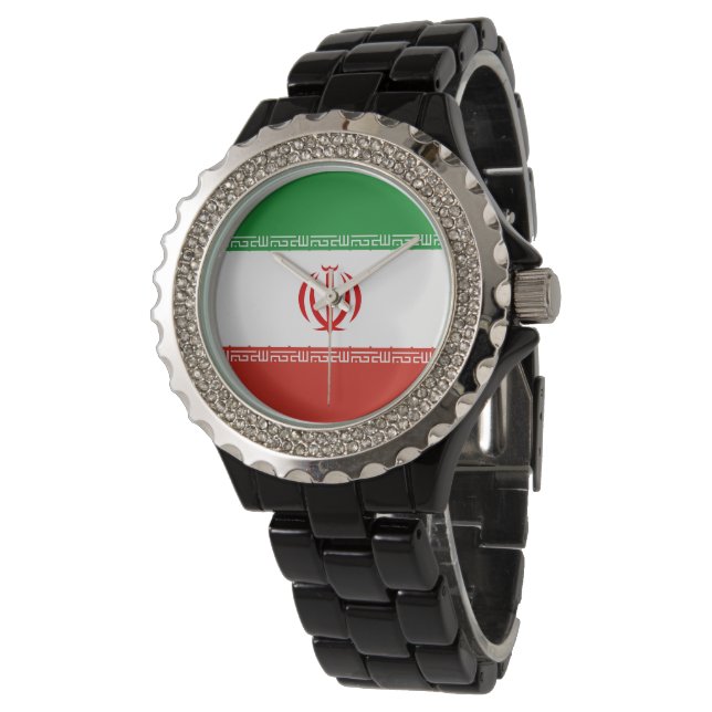 Montre Drapeau iranien (Incliné)