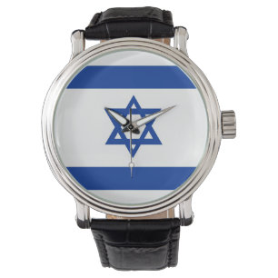 Montre drapeau israël juif david star