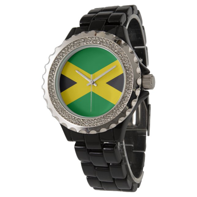 Montre Drapeau jamaïcain (Incliné)