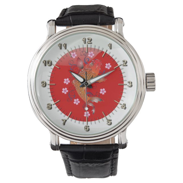 Montre Drapeau japonais brillant (devant)