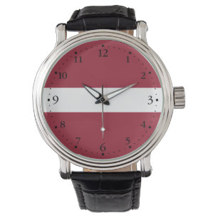 Montre Drapeau Lettonie