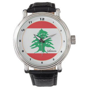 Montre Drapeau libanais & Liban mode / design tendance