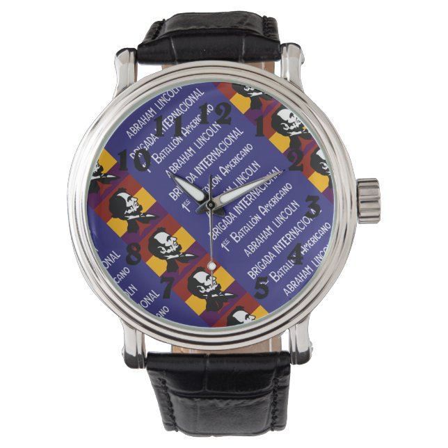 MONTRE DRAPEAU LINCOLN BATTALION (devant)