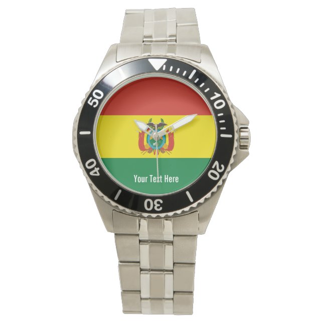 Montre Drapeau national de Bolivie (devant)