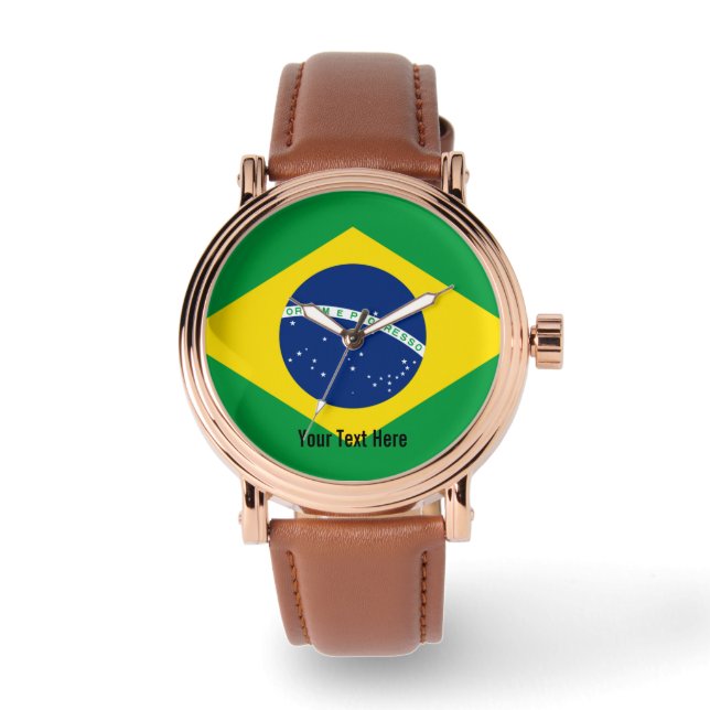 Montre Drapeau national du Brésil (Recto)