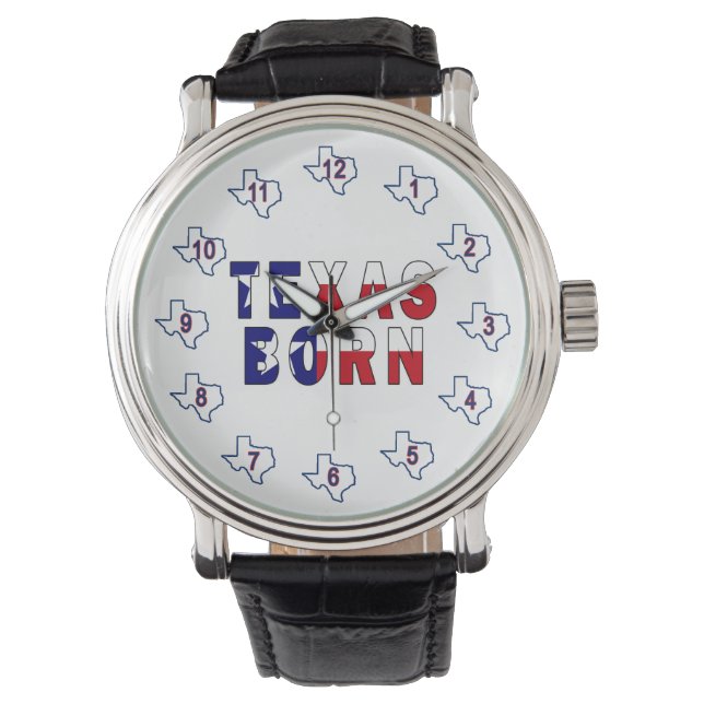 Montre Drapeau né au Texas (devant)